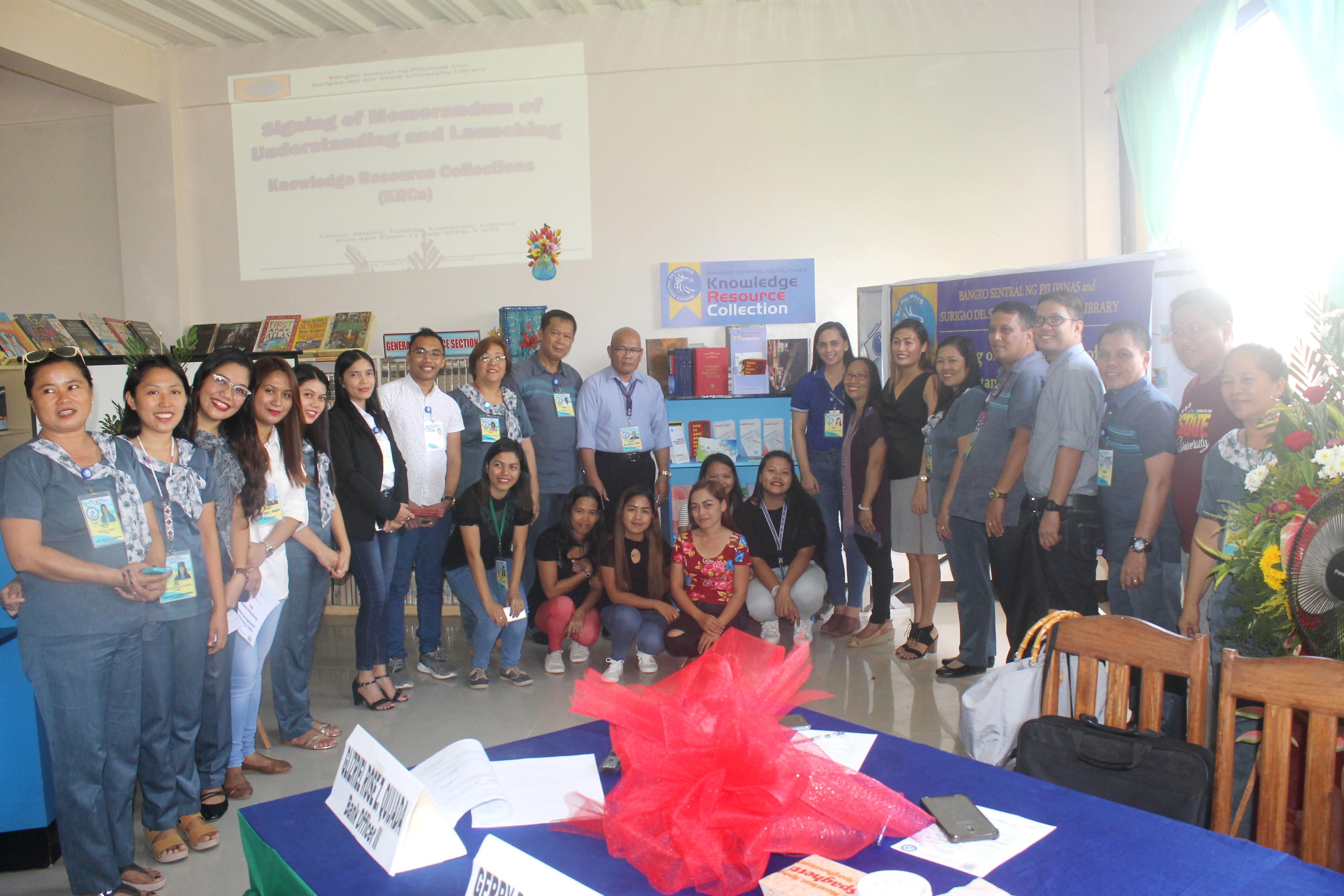 SDSSU Linkaged with the Bangko Sentral ng Pilipinas (BSP) - Knowledge Resource Collection (KRC)