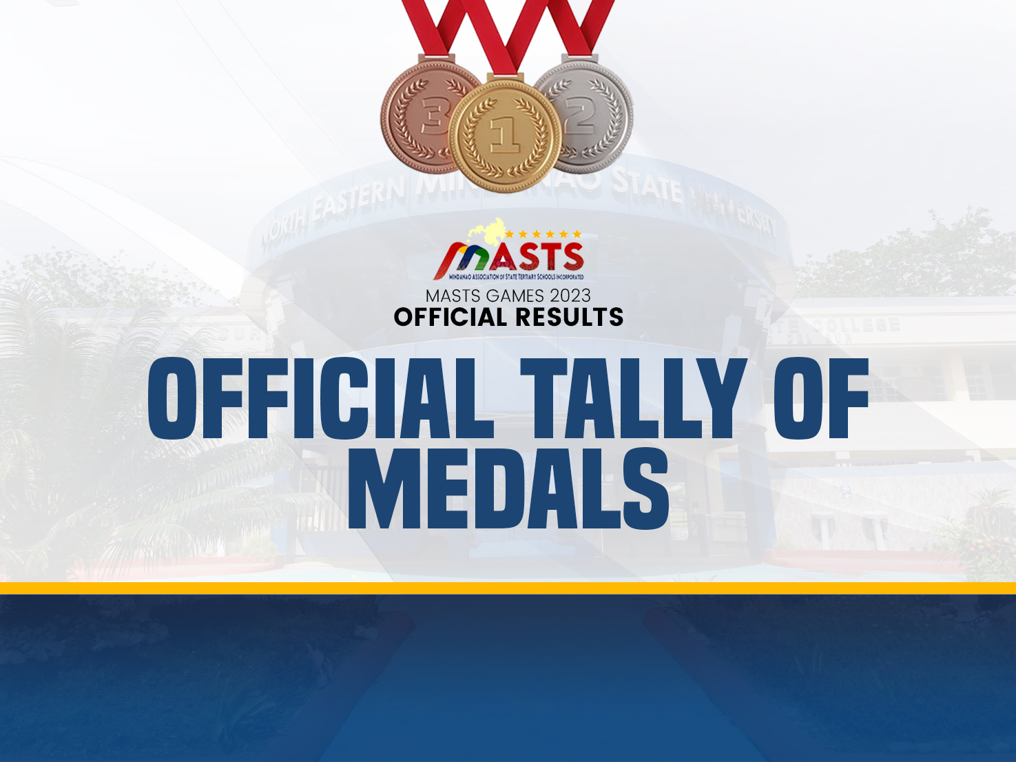 Official Tally of Medals